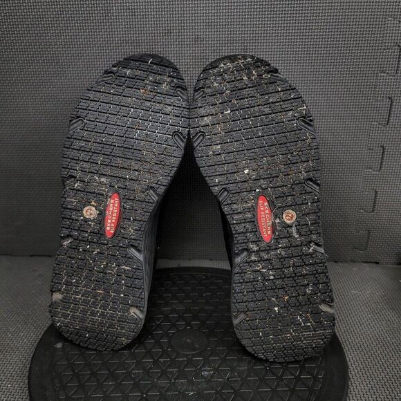 Skechers Work Relaxed Fit Shoes Womens Sz 9 Black Red Slip Resistant Work Sneake - Picture 7 of 10